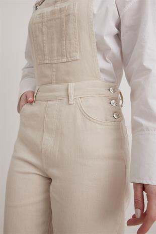 Gabardine Womens Salopet STONE