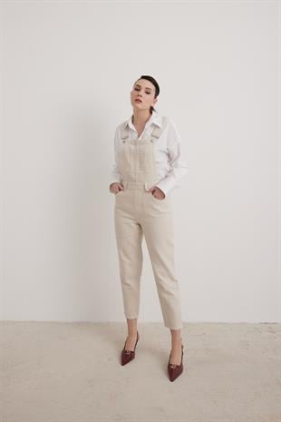 Gabardine Womens Salopet STONE
