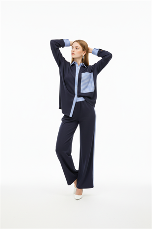 Garni Takım Gömlek LACİVERT