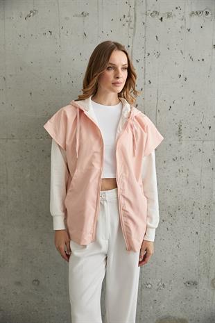 Kadın Garni Detaylı Sweatshirt EKRU-PUDRA