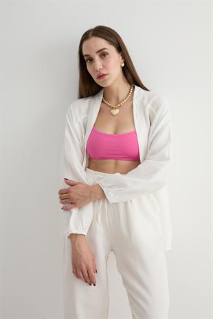 Kadın Müslin Gömlek EKRU