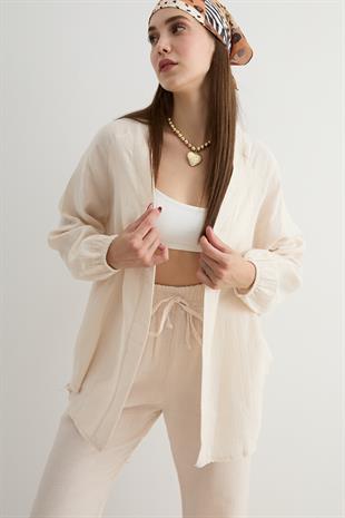 Kadın Müslin Gömlek TAŞ