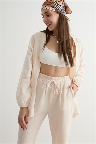 Kadın Müslin Gömlek TAŞ