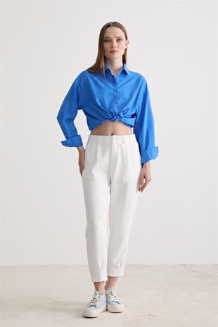 Kadın Oversize Modal Gömlek SAKS