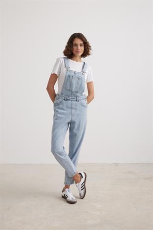 Womens Long Salopet BLUE