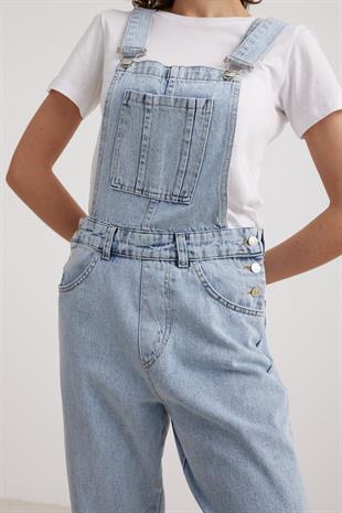 Womens Long Salopet BLUE