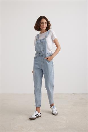 Womens Long Salopet BLUE