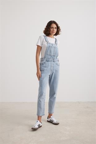 Womens Long Salopet BLUE