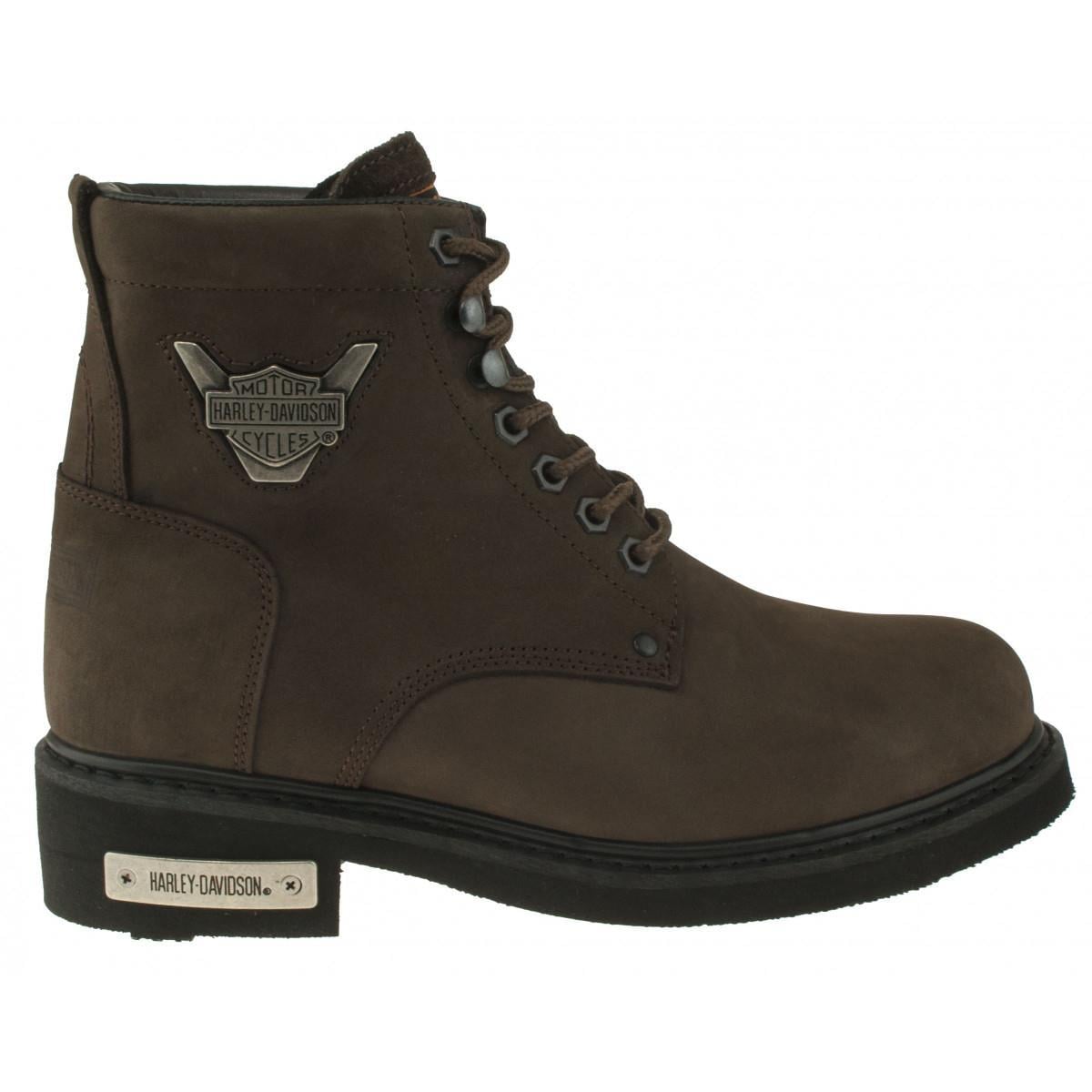 Harley Davidson Ayakkabı & Çanta Harley Davidson Gıbson Kadın Dark Brown (K.Kahve) Nubuk Günlük Bo