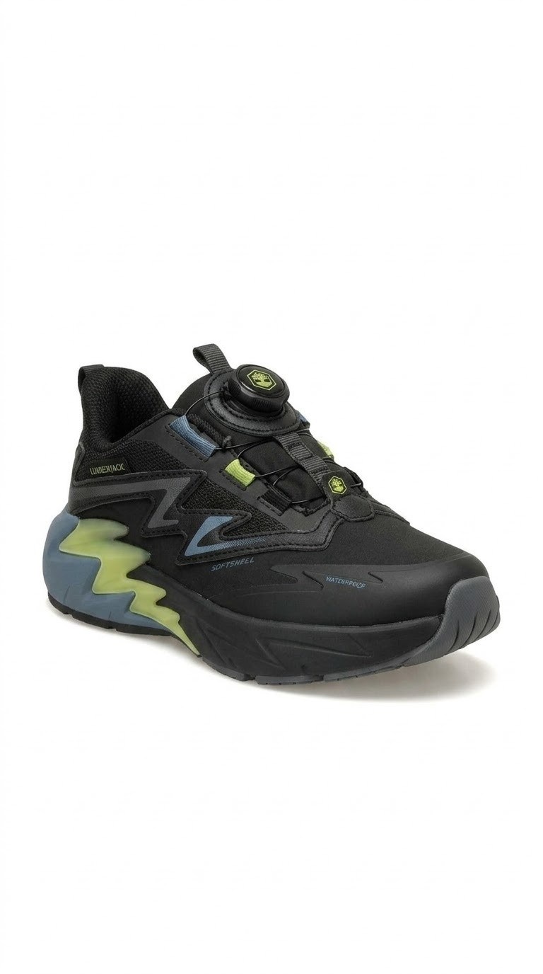 Lumberjack Ayakkabı & Çanta Lumberjack Zapper Çocuk Siyah-Lime Spor Ayakkabı
