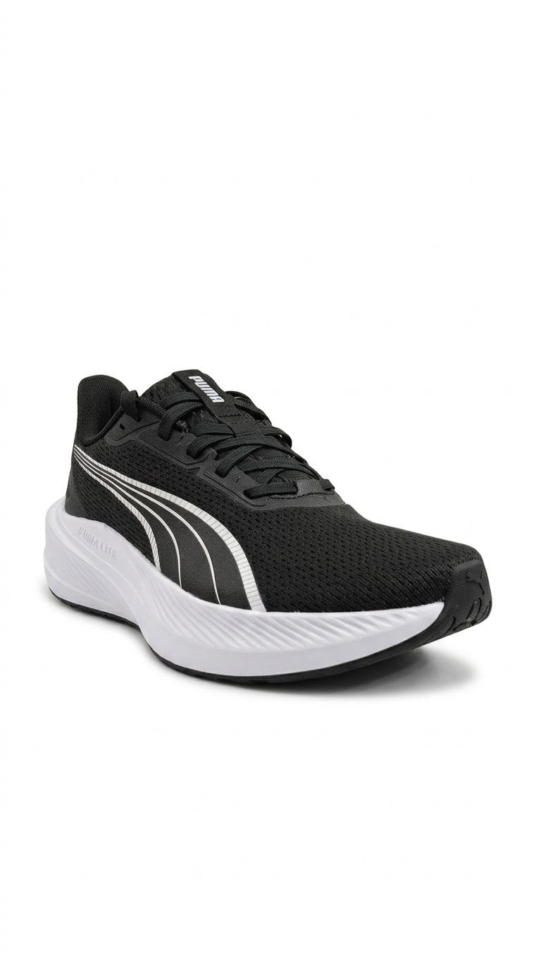 Puma Ayakkabı & Çanta Puma 312586 01 Dasher Lite Siyah-Beyaz Kadın Spor Ayakkabı