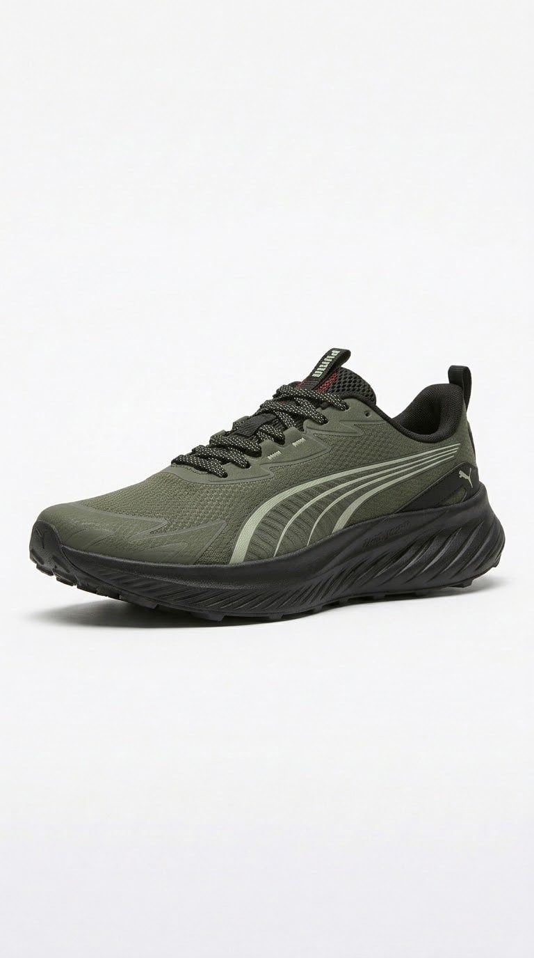 Puma Ayakkabı & Çanta Puma 313736 03 Pounce Lite 2 Trail Yeşil-Siyah Erkek Spor Ayakkab