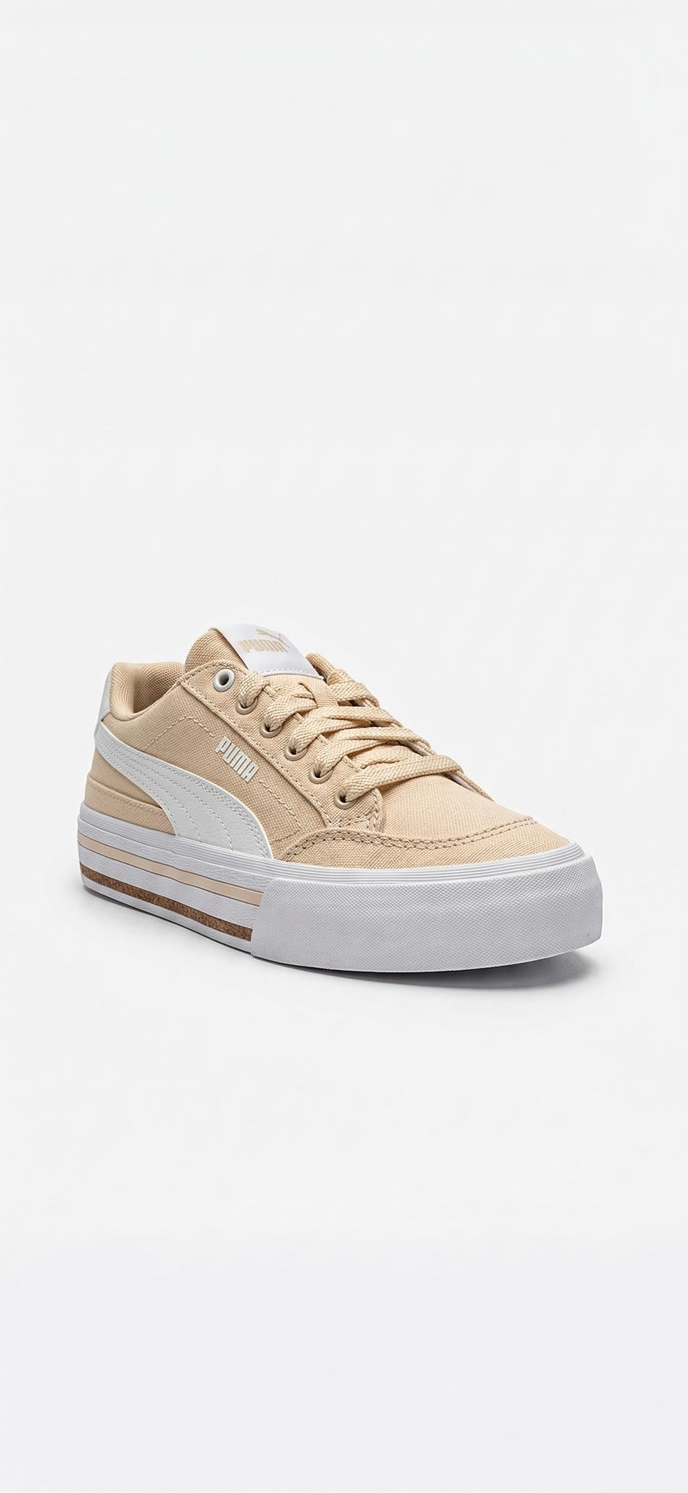 Puma Ayakkabı & Çanta Puma 396353 23 Court Classic Vulc FS Krem-Beyaz Erkek Spor Ayakka