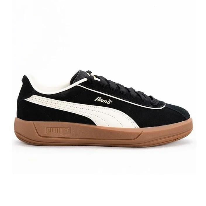 Puma Ayakkabı & Çanta Puma 400718 02 Club Klassika SD Siyah-Beyaz Kadın Spor Ayakkabı