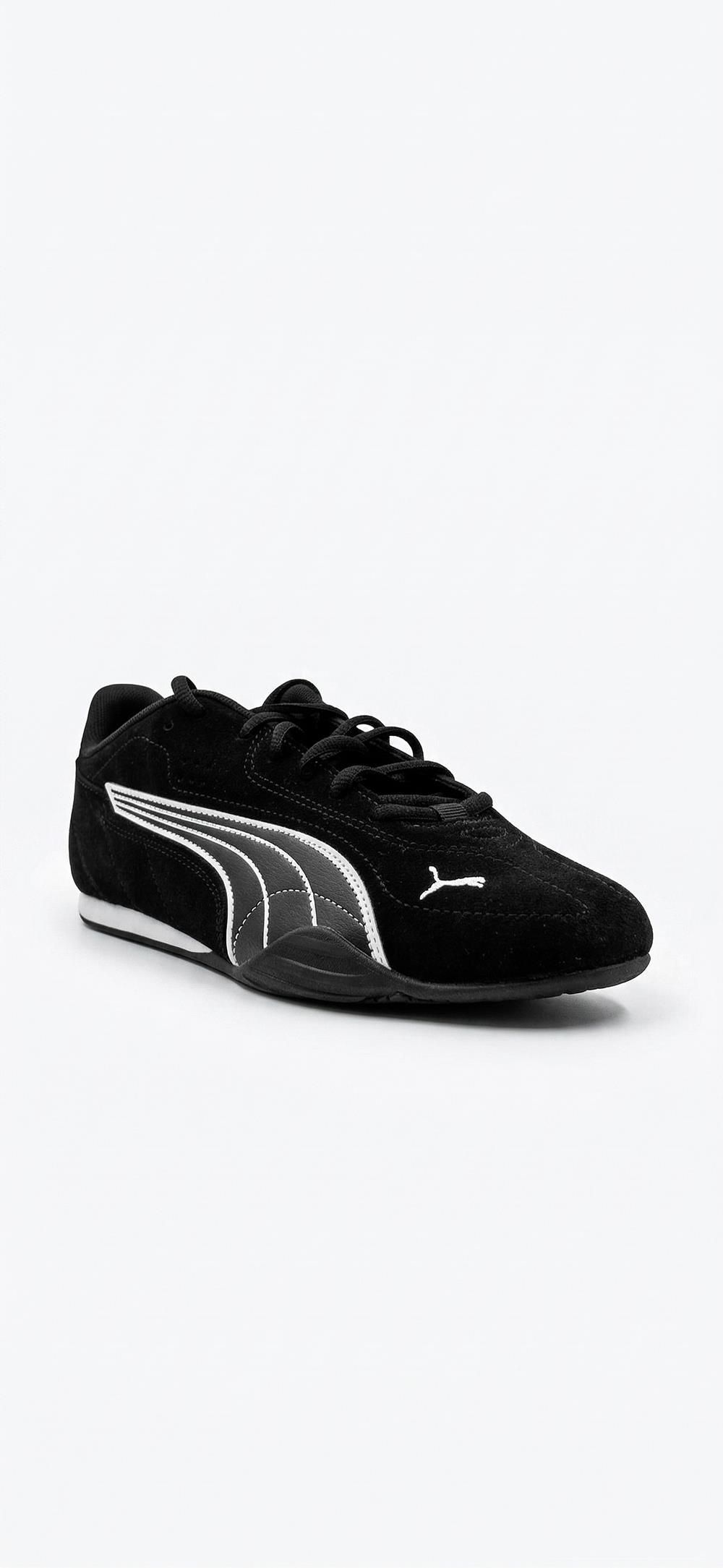 Puma Ayakkabı & Çanta Puma 402681 02 Catch SD Siyah-Beyaz Süet Erkek Spor Ayakkabı