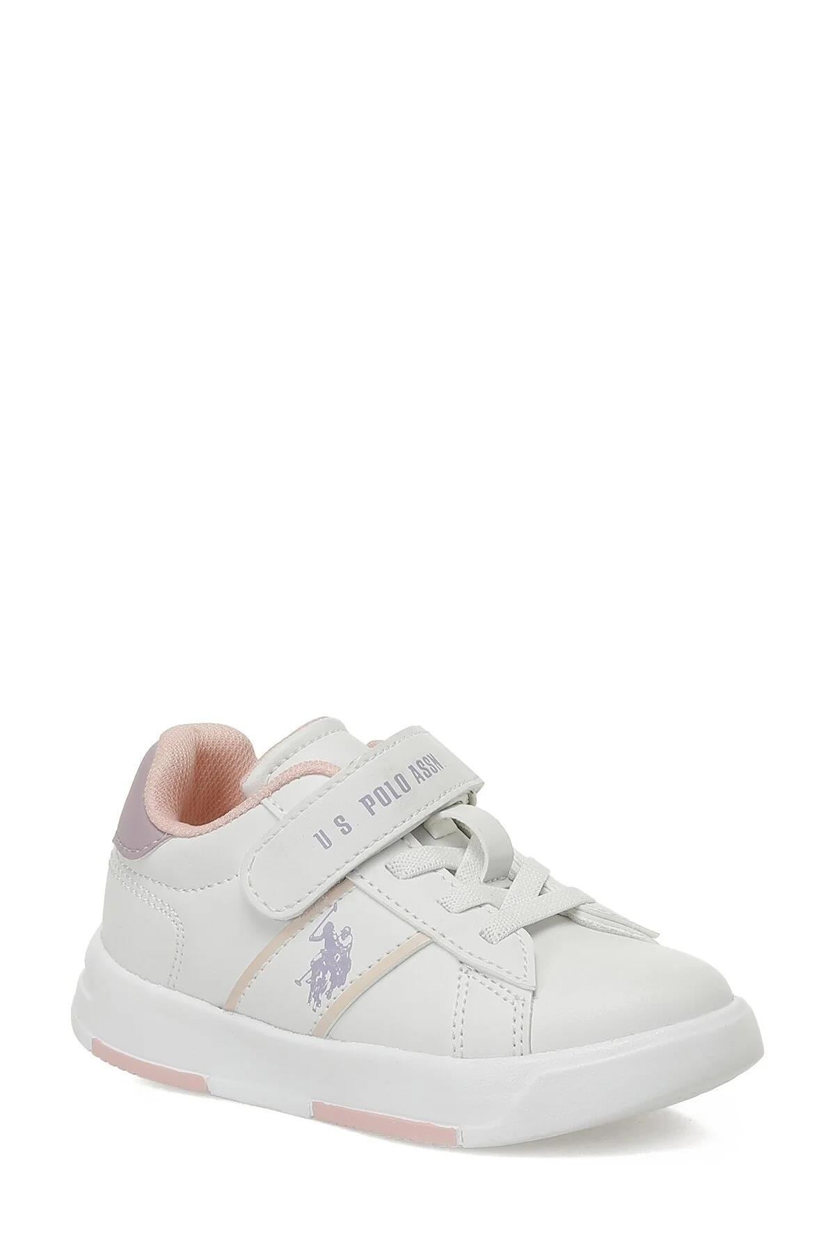 U.S. Polo Assn. Ayakkabı & Çanta U.S Polo Assn. 102021926 Travıs JR Beyaz-Pembe-Lila Kız Çocuk Spo