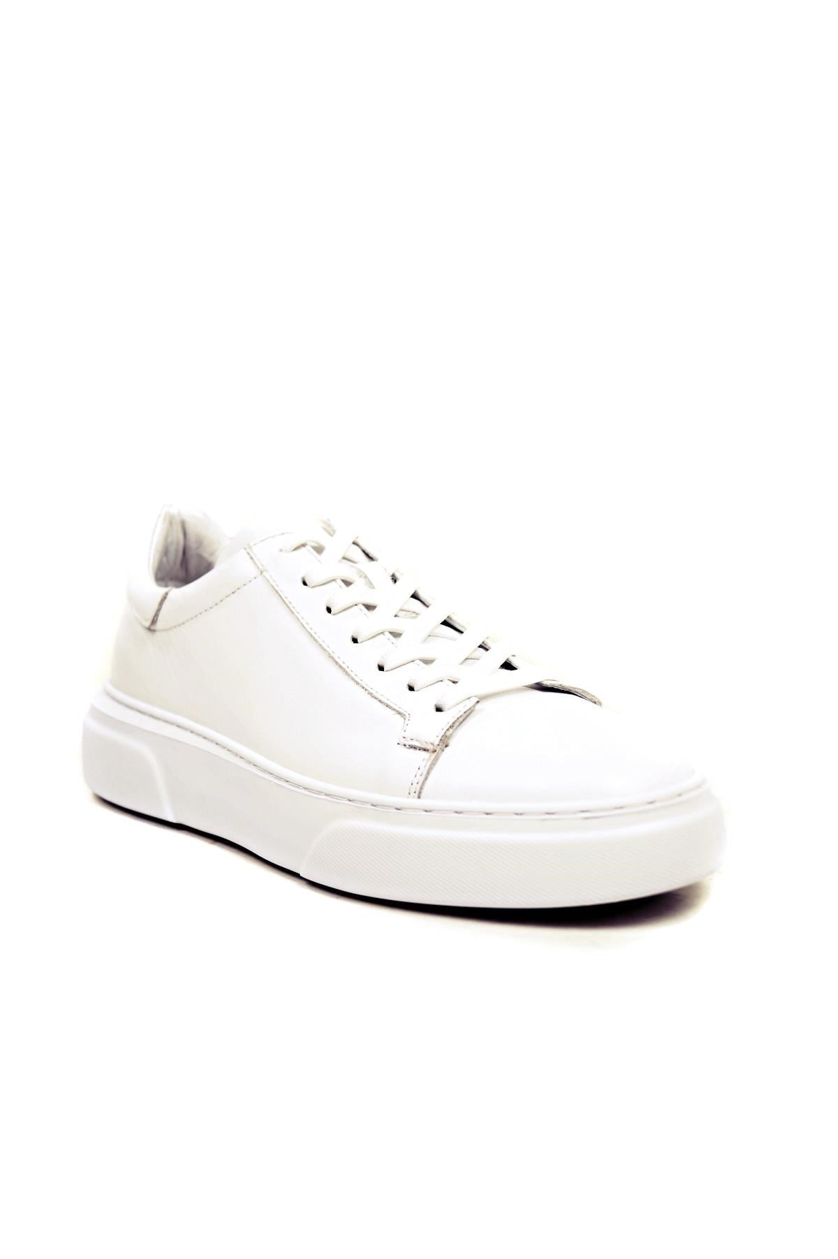 Ustalar Ayakkabı Ayakkabı & Çanta Beyaz Hakiki Deri Sneaker Ayakkabı 632.2501