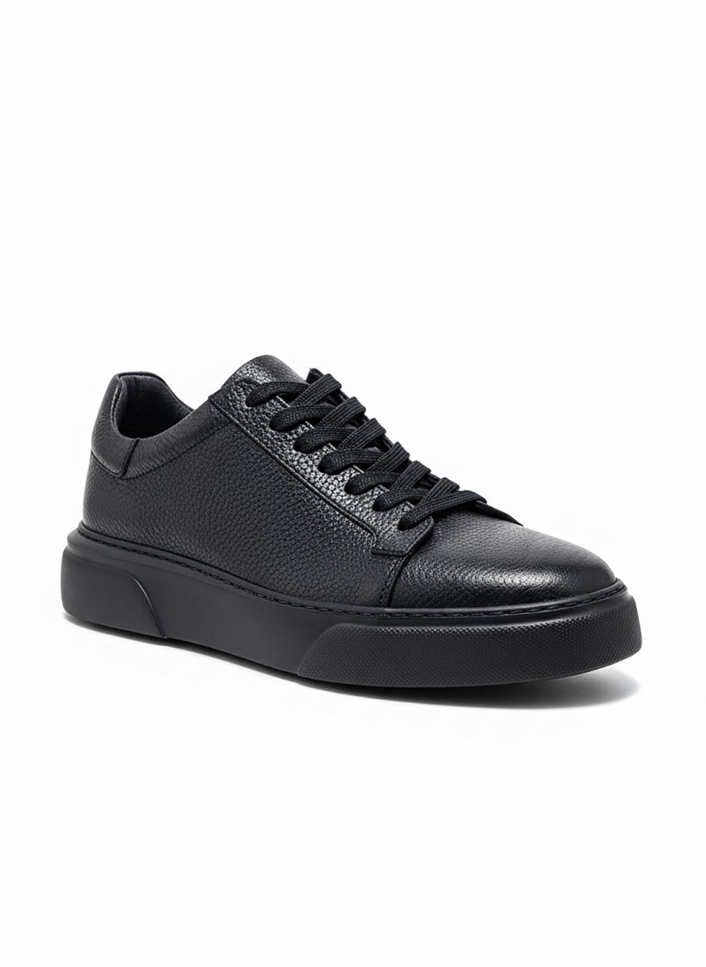 Ustalar Ayakkabı Ayakkabı & Çanta Siyah Hakiki Deri Sneaker Ayakkabı 632.2501