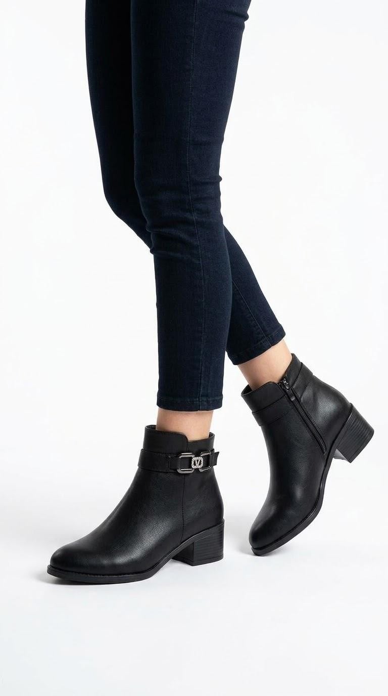 Ustalar Ayakkabı Ayakkabı & Çanta Siyah Kadın Topuklu Bot 360.5775
