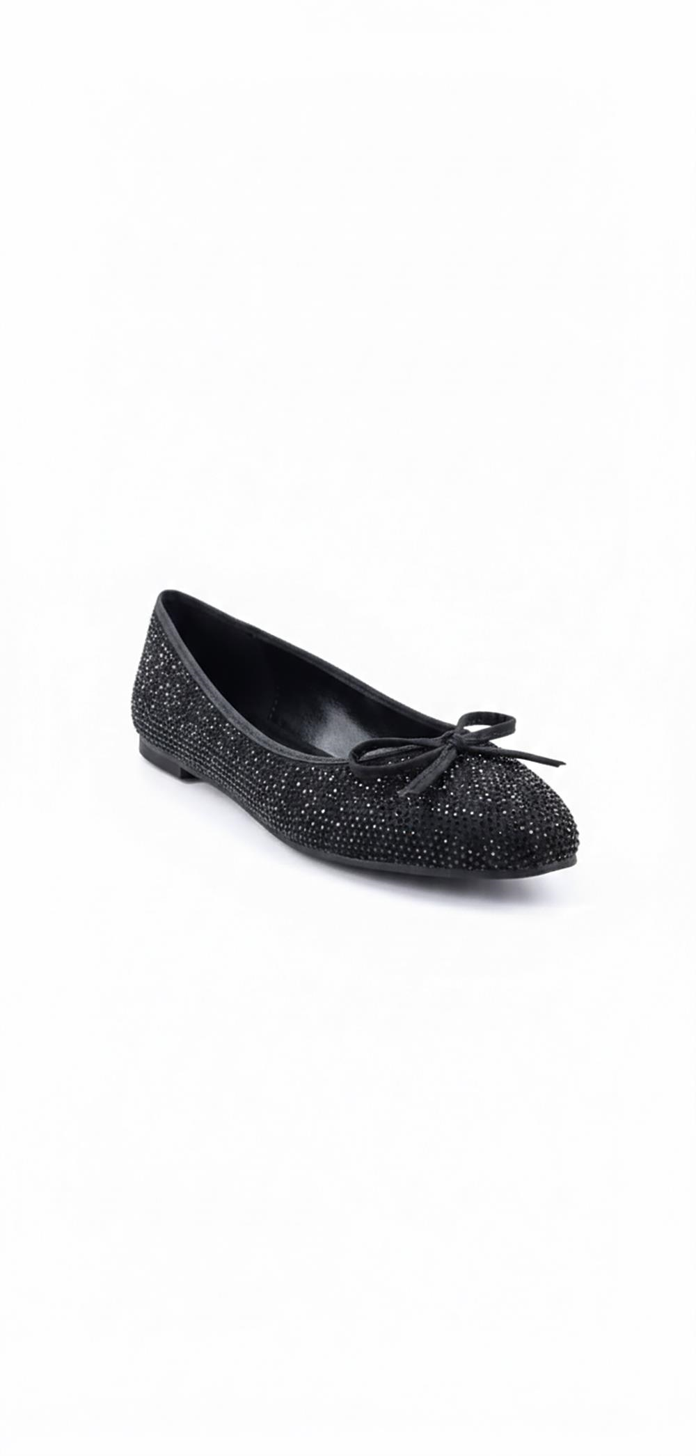 Ustalar Ayakkabı Ayakkabı & Çanta Siyah Taşlı Kadın Babet 562.003