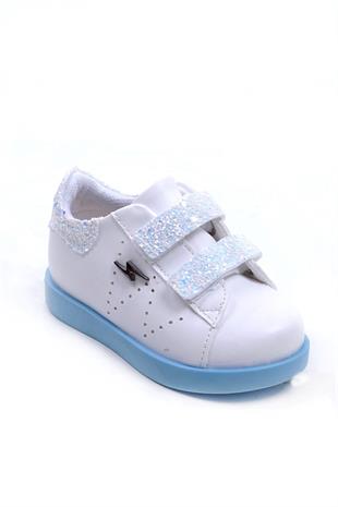 Ustalar Ayakkabı Çanta Ayakkabı & Çanta Mavi Kız Çocuk Taşlı Spor Ayakkabı 458.K.50 (21-25 Arası)
