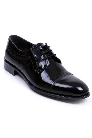 Ustalar Ayakkabı Çanta Ayakkabı & Çanta Siyah Rugan Erkek Klasik Ayakkabı 013.116