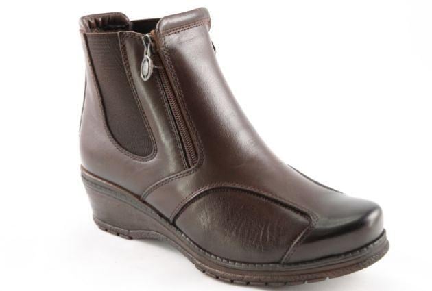Forelli Ayakkabı & Çanta Forelli 25652-K Zenne Kahve Deri Halluks Comfort Bot