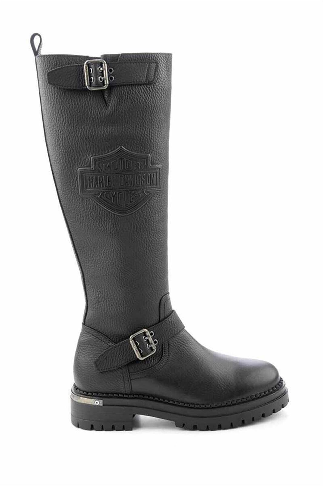 Harley Davidson Ayakkabı & Çanta Harley Davidson 026Z100027 Trouble Siyah Kadın Çizme