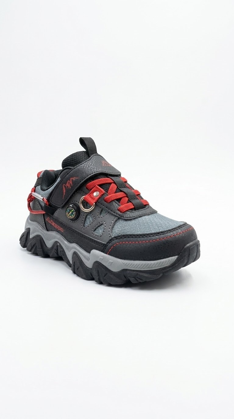 Kappa Ayakkabı & Çanta Kappa KP-2170F Siyah-Gri Erkek Çocuk Spor Ayakkabı
