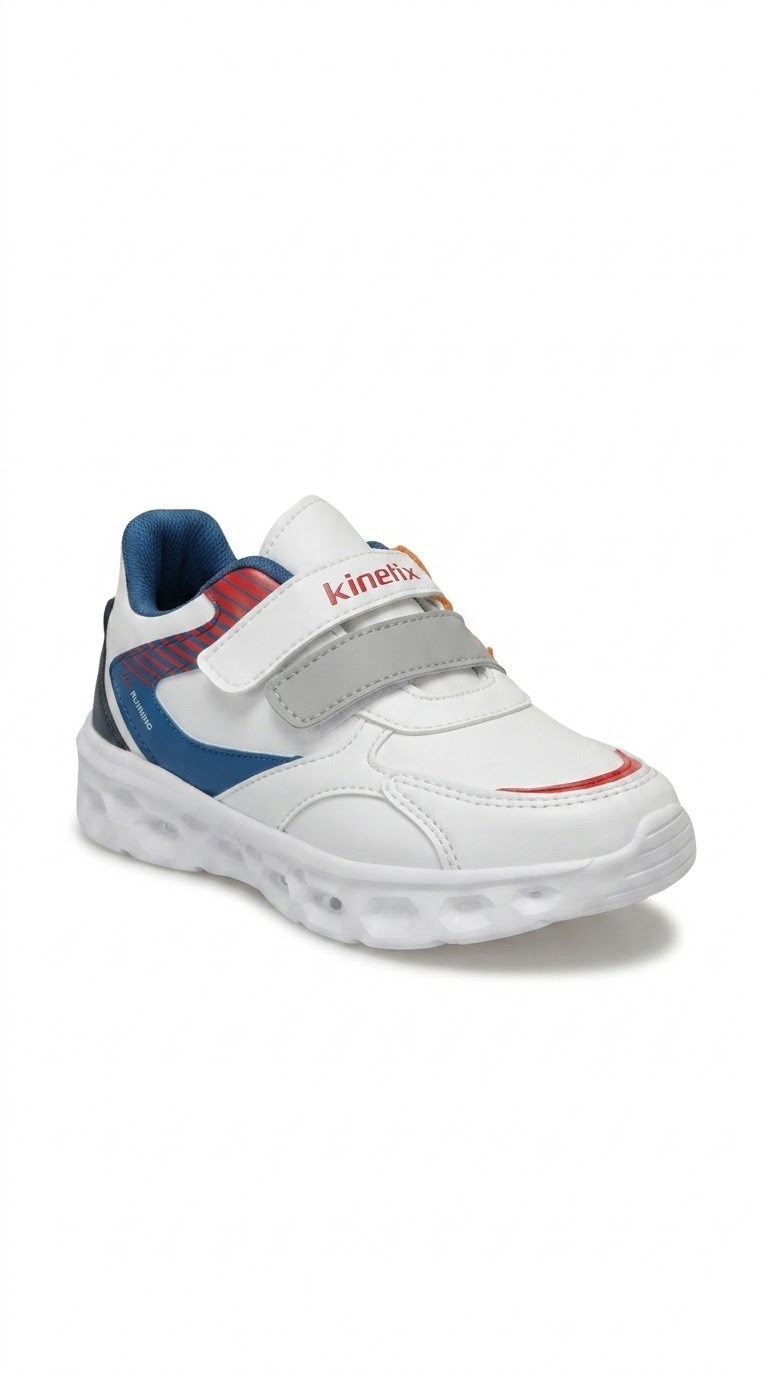 Kinetix Ayakkabı & Çanta Kinetix Elone PU P Beyaz-Saks Erkek Çocuk Spor Ayakkabı