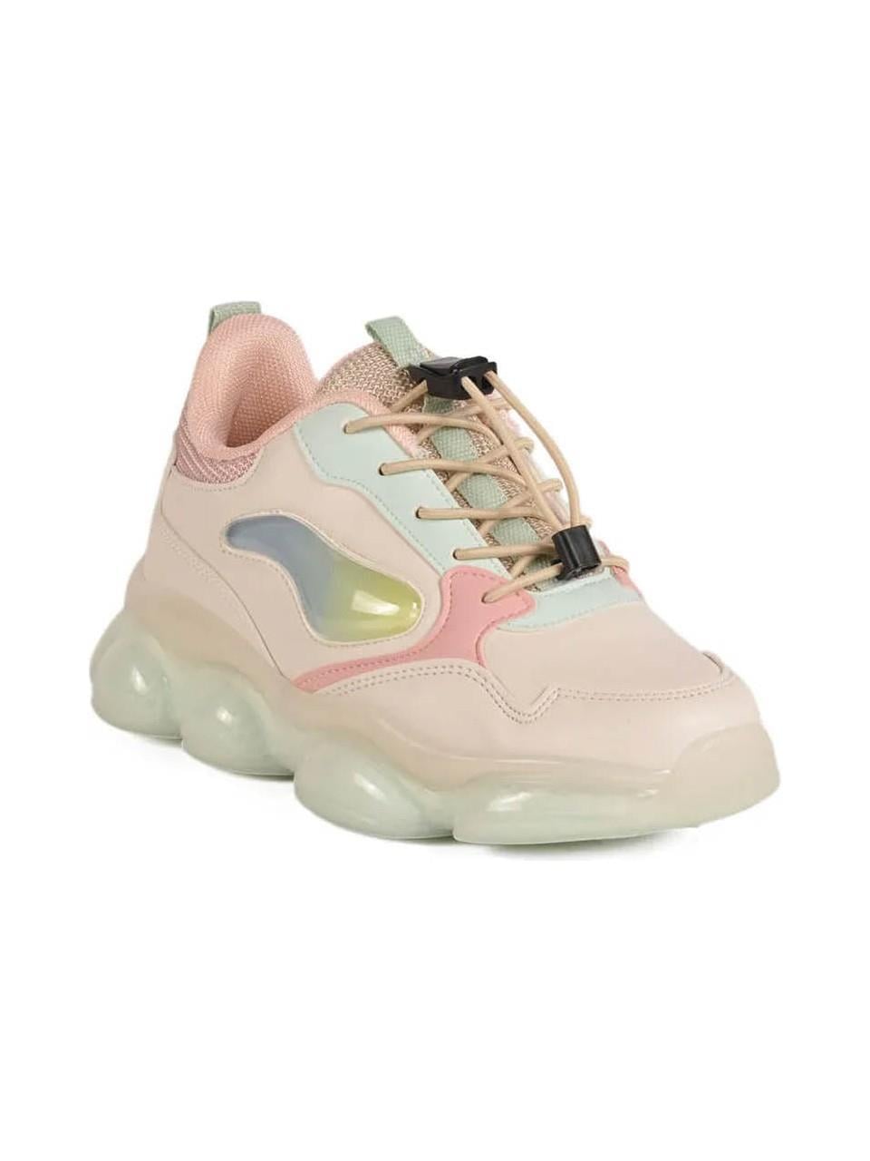 Pepino Ayakkabı & Çanta Pepino FK25-2054 Krem-Pudra-S.Yeşili Kız Çocuk Spor Ayakkabı