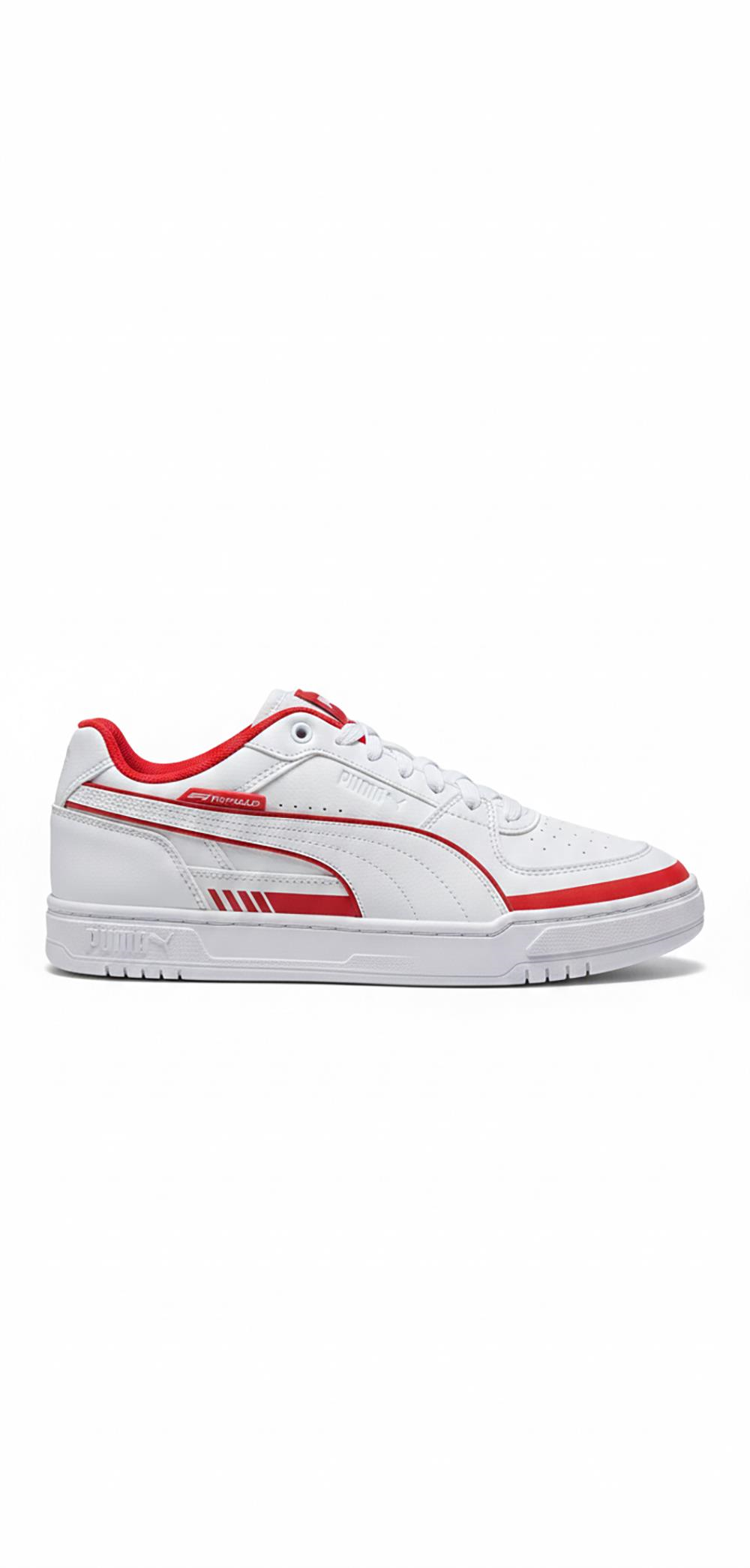 Puma Ayakkabı & Çanta Puma 309103 02 F1 Caven III Beyaz-Kırmız Erkek Spor Ayakkabı