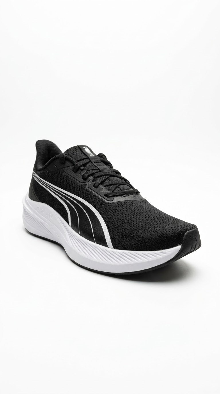 Puma Ayakkabı & Çanta Puma 312586 01 Dasher Lite Siyah-Beyaz Erkek Spor Ayakkabı