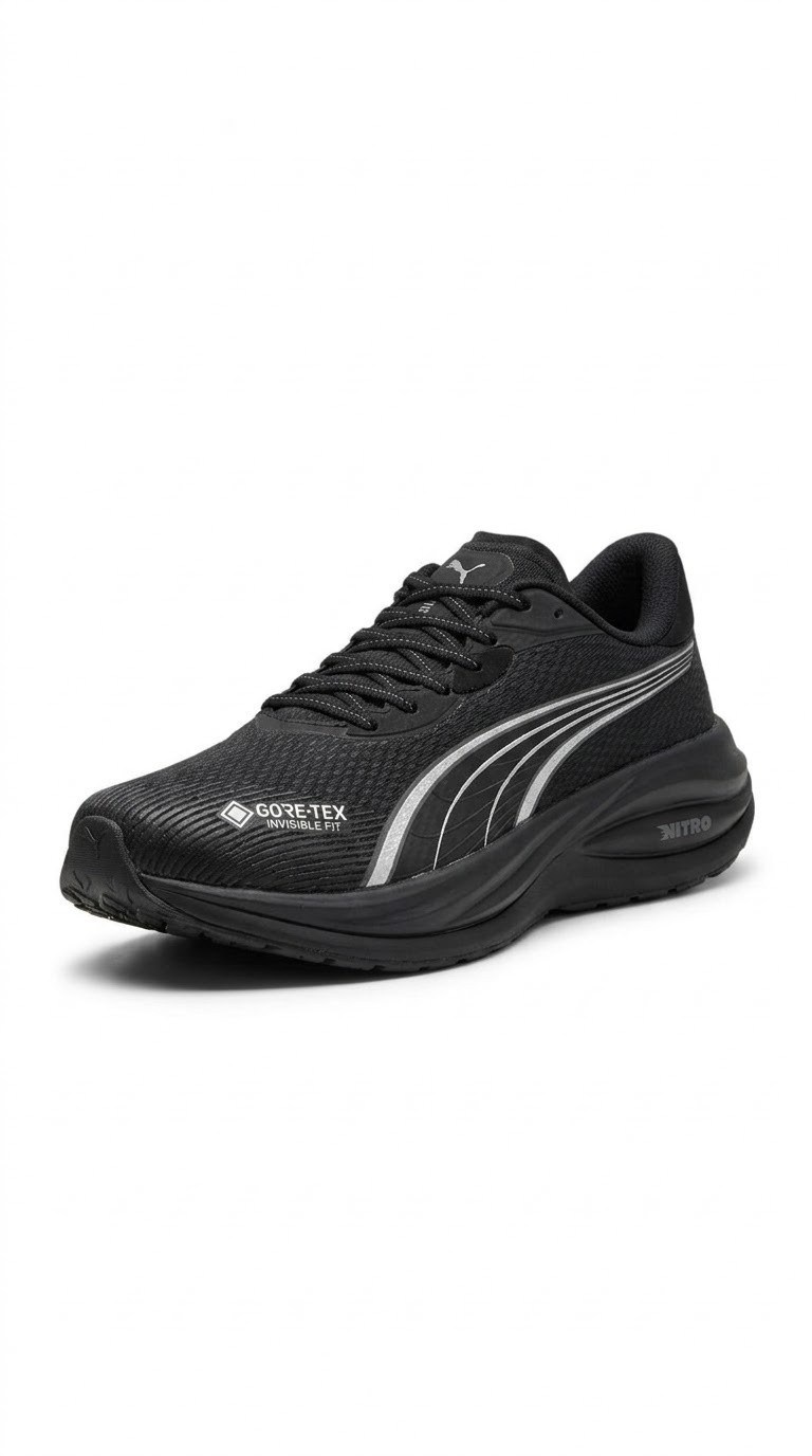 Puma Ayakkabı & Çanta Puma 313489 01 Electrify Nitro 5 GTX Siyah-Gümüş Erkek Spor Ayakk