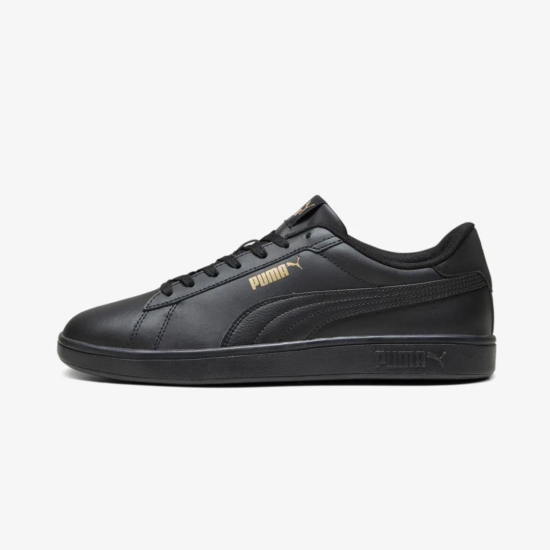 Puma Ayakkabı & Çanta Puma 390987 10 Smash 3.0 L Siyah-Gold-Siyah Kadın Spor Ayakkabı