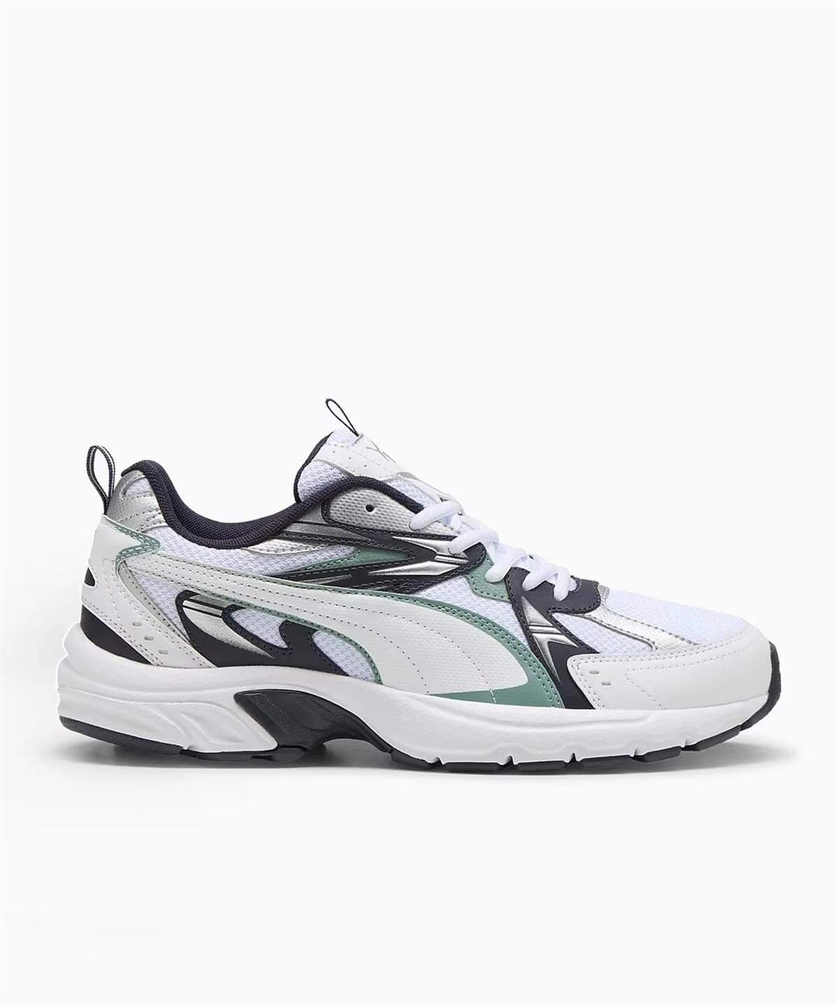 Puma Ayakkabı & Çanta Puma 392322 13 Milenio Tech Beyaz-Yeşil-Gri Erkek Spor Ayakkabı