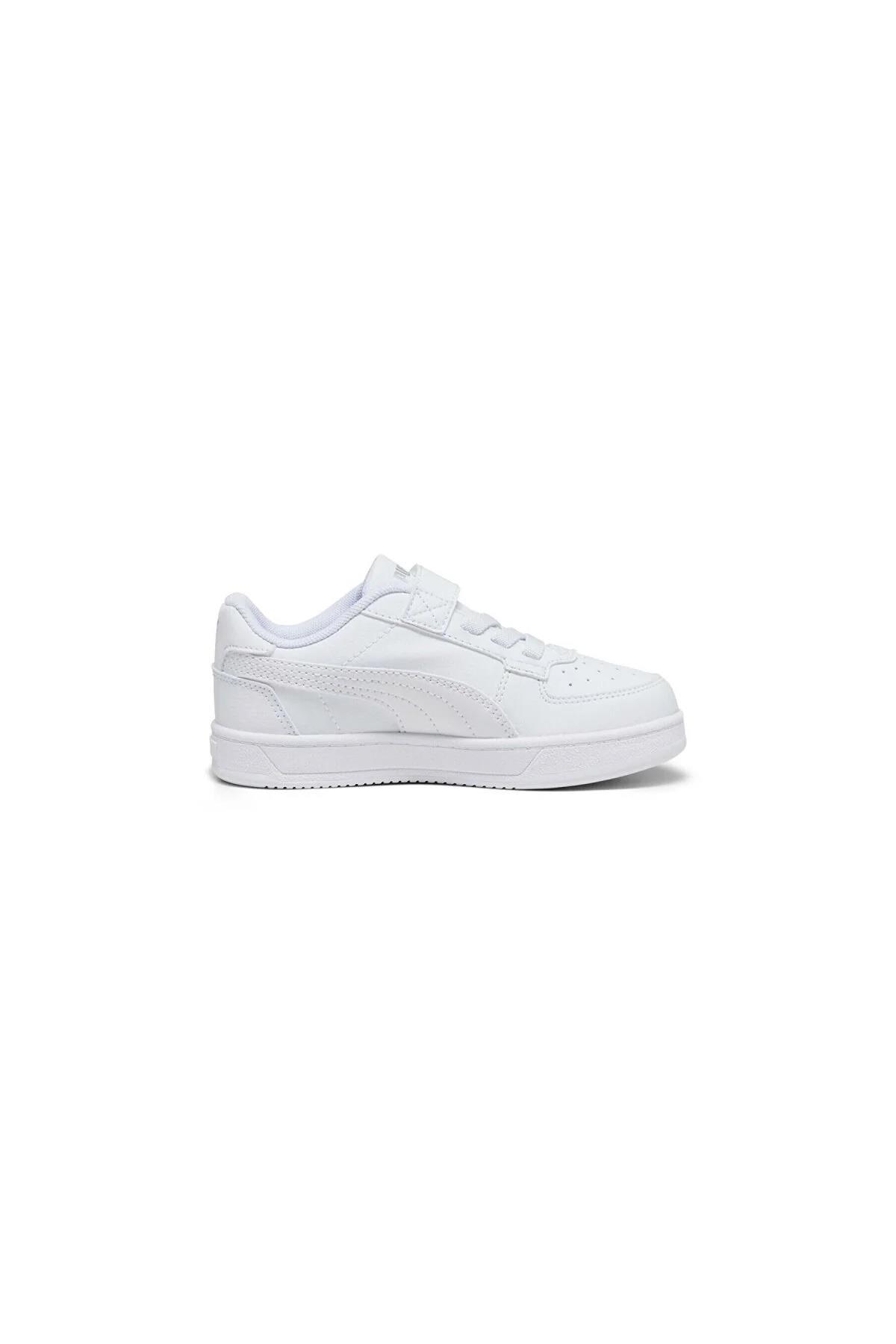 Puma Ayakkabı & Çanta Puma 393839 02 Caven 2.0 AC+ PS Beyaz-Gümüş-Siyah Çocuk Spor Ayak
