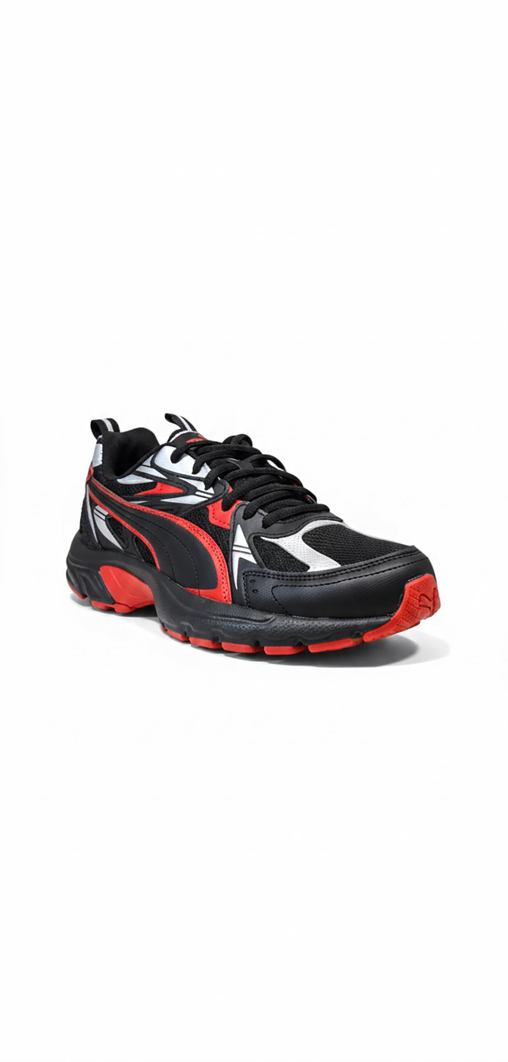 Puma Ayakkabı & Çanta Puma 402623 18 Milenio Tech Siyah-Kırmızı-Gümüş Erkek Spor Ayakka