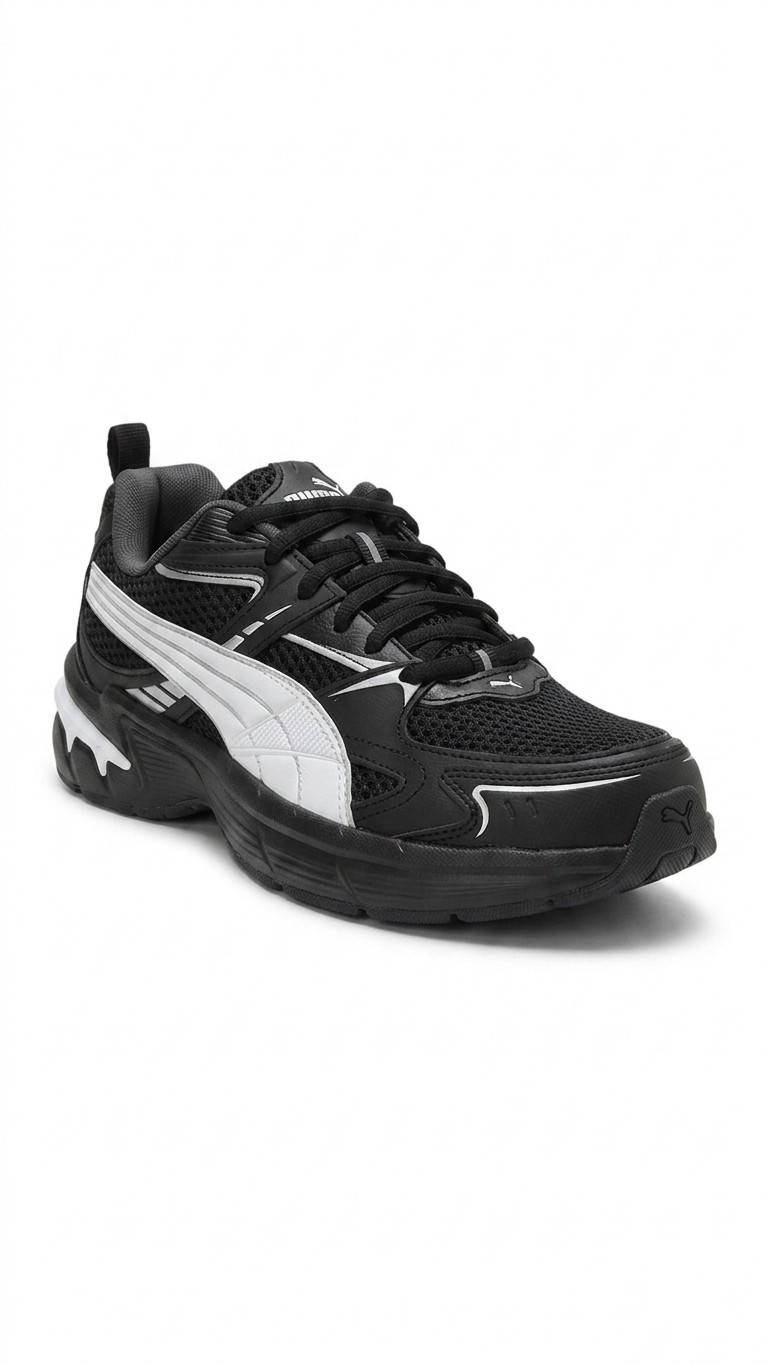 Puma Ayakkabı & Çanta Puma 402625 01 Milenio Tech 2000 Siyah-Beyaz-Gümüş Erkek Spor Aya