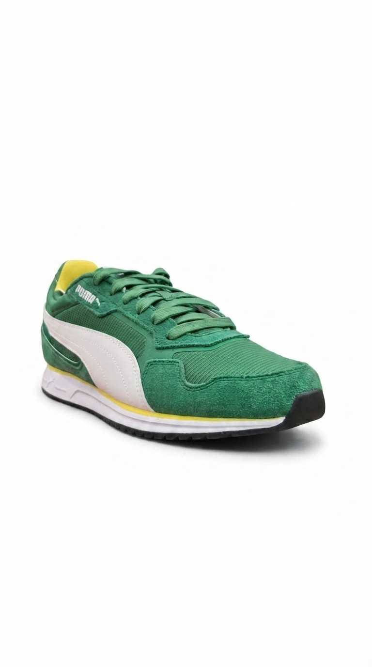 Puma Ayakkabı & Çanta Puma 402635 11 Softrıde ST Mıler Yeşil-Beyaz-Sarı Erkek Spor Ayak
