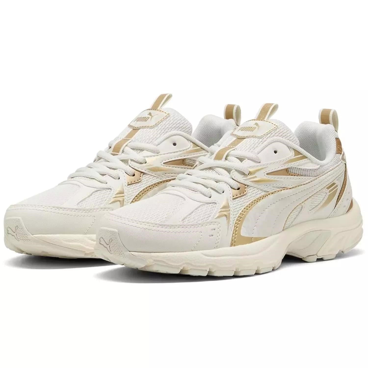 Puma Ayakkabı & Çanta Puma 402657 01 Milenio Tech Wmns Daylnnight Gri-Gold-Beyaz Kadın 