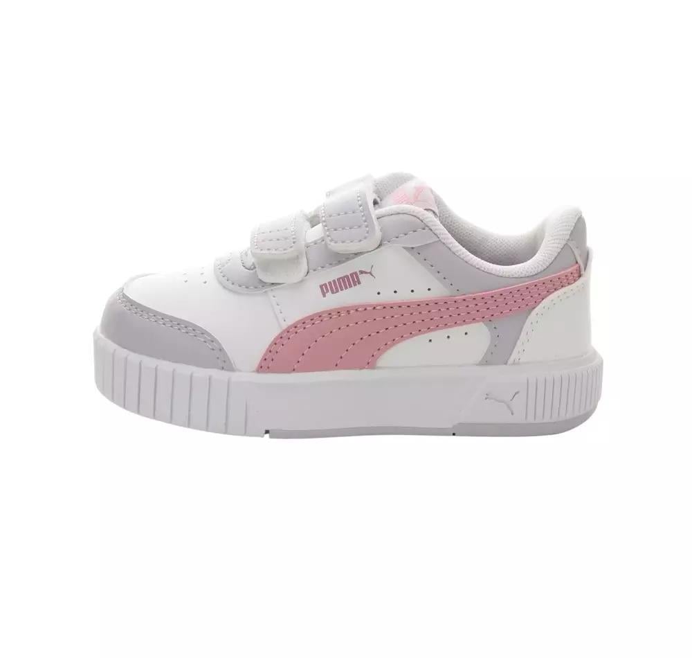 Puma Ayakkabı & Çanta Puma 403749 04 Carina Mia V İnf Beyaz-Lila-Gül Kurusu Kız Çocuk S