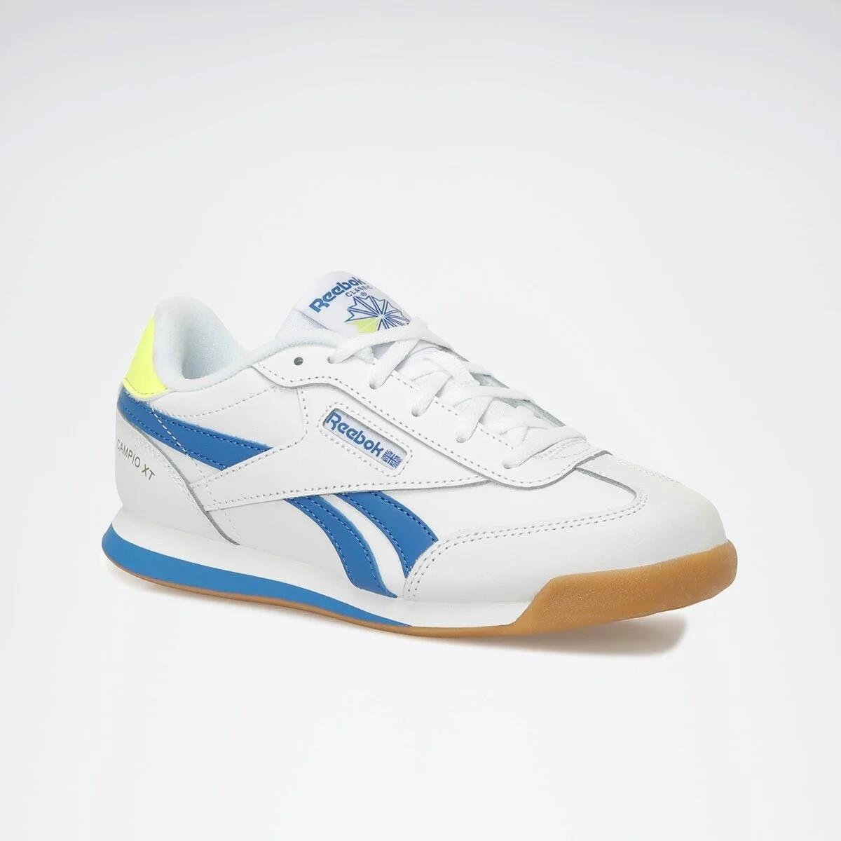 Reebok Ayakkabı & Çanta Reebok Campıo XT Beyaz-Mavi-Yeşil Çocuk Spor Ayakkabı