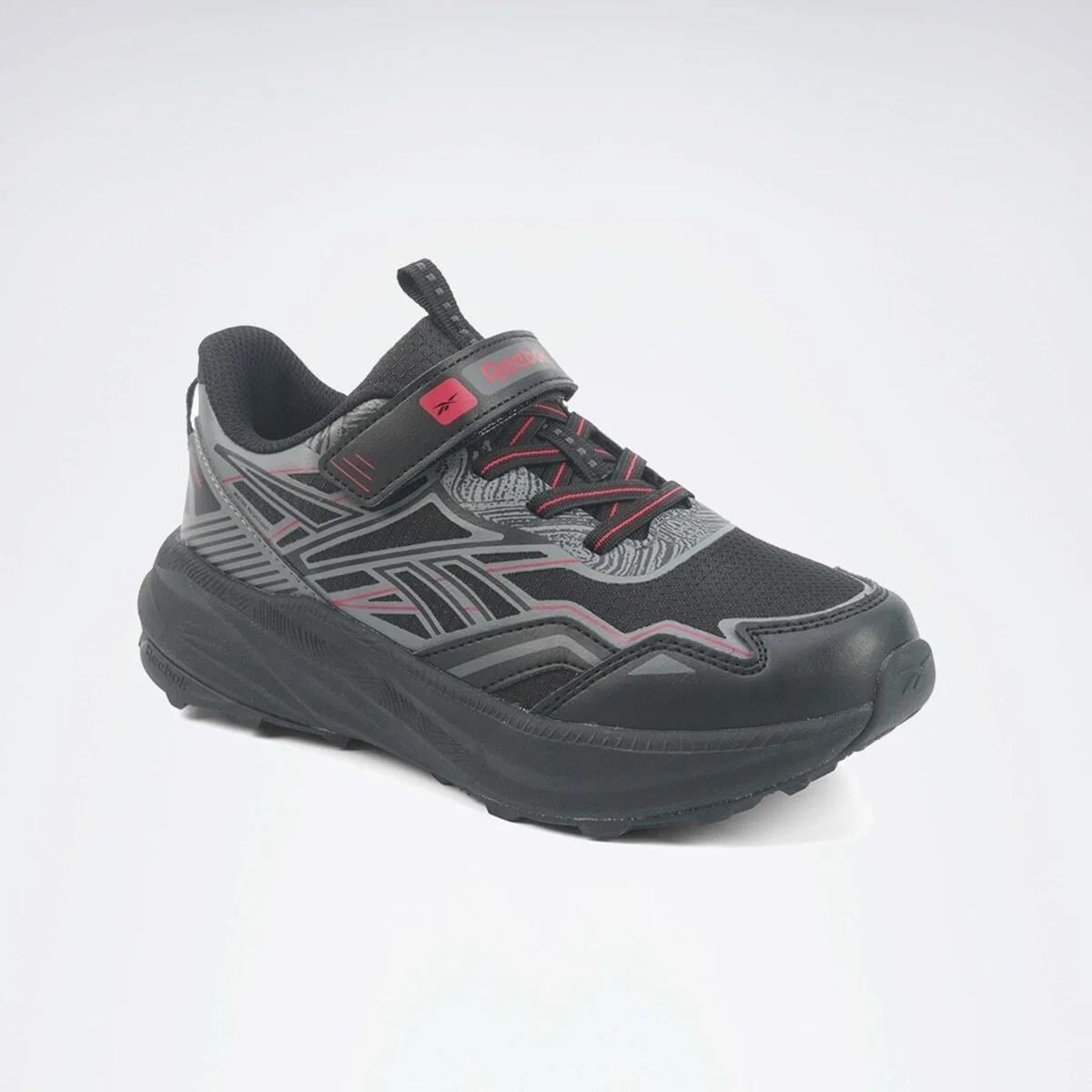Reebok Ayakkabı & Çanta Reebok Wınter Haven KDS I Siyah-Gri-Kırmızı Erkek Çocuk Spor Ayak