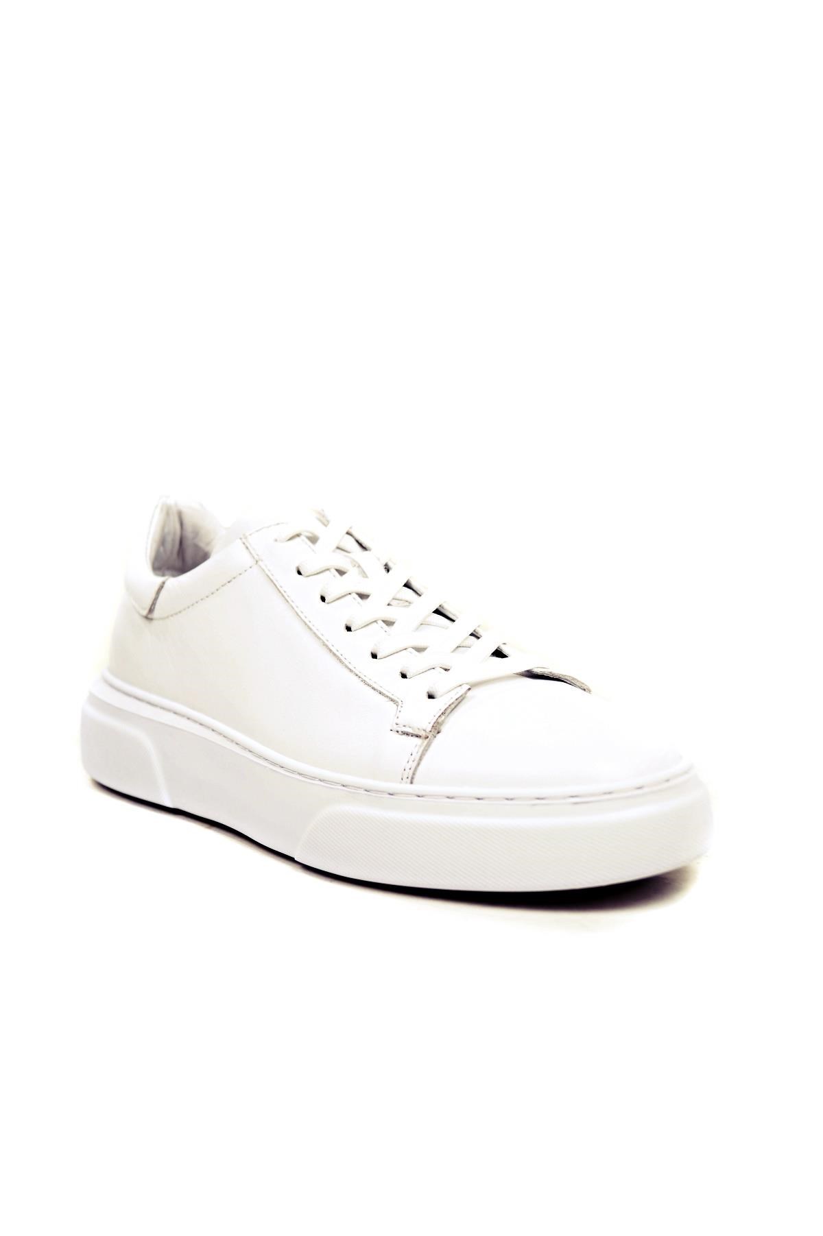 Ustalar Ayakkabı Ayakkabı & Çanta Beyaz Hakiki Deri Sneaker Ayakkabı 632.2501