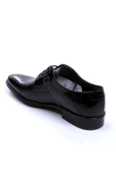 Ustalar Ayakkabı Çanta Ayakkabı & Çanta Siyah Rugan Erkek Hakiki Deri Klasık Ayakkabı 013.059