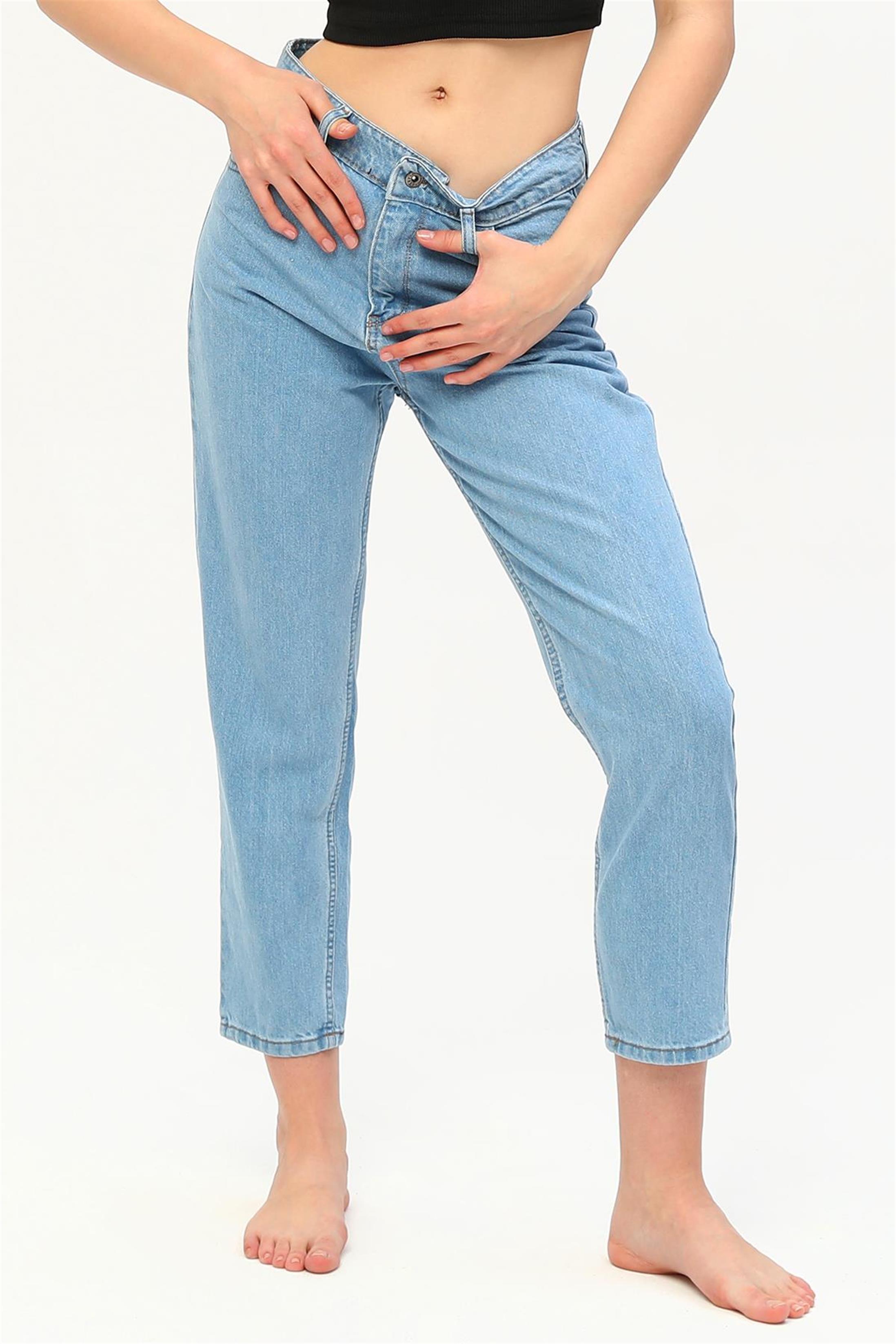 Kadın Salaş Boyfriend Denim Jean Kot Pantolon