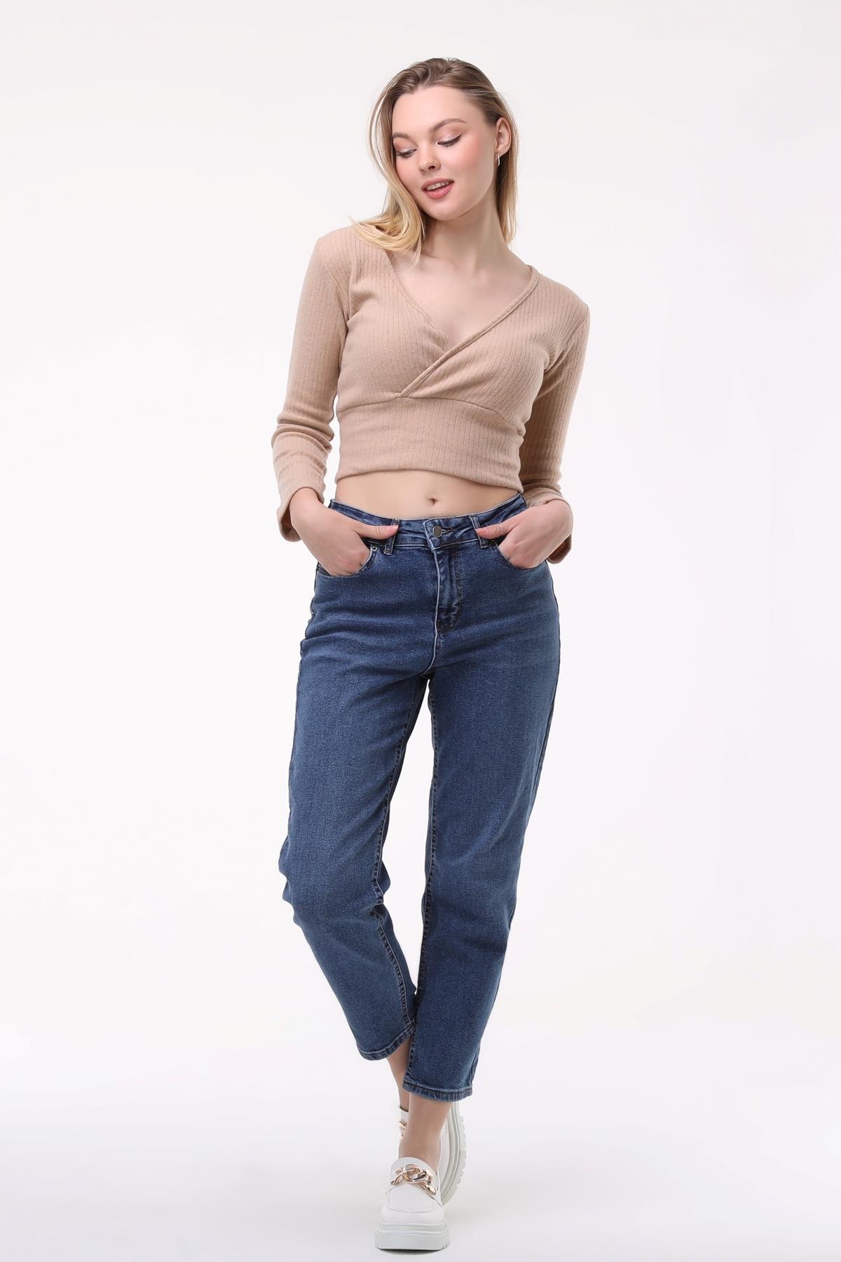 Kadın Mom Kot Pantolon