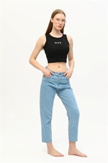 Kadın Salaş Boyfriend Denim Jean Kot Pantolon