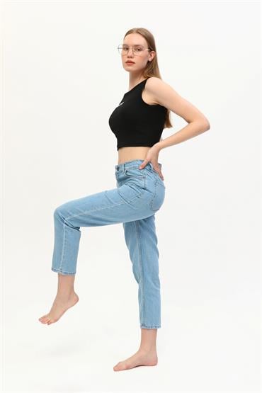 Kadın Salaş Boyfriend Denim Jean Kot Pantolon